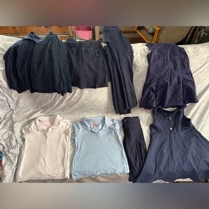 Navy and Light Blue Clothing Set